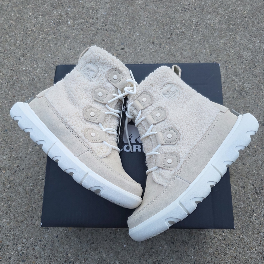 Sorel Explorer Insulated  Cream Winter Boots Women Size 5 - Picture 11 of 14